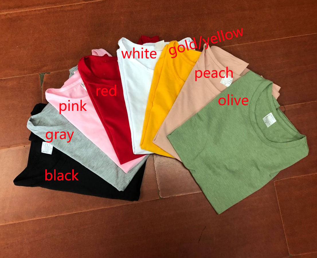 Mens And Women's Letters Street Short Sleeves