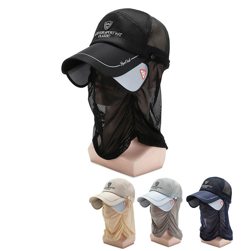 قبعة بيسبول صيفية للرجال للوقاية من أشعة الشمس في الهواء الطلق وصيد الأسماك