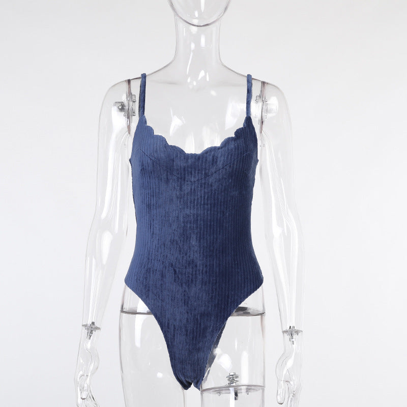 حمالة صدر نسائية من قطعة واحدة ذات مزاج نحيف مصنوعة من القطن الصناعي برباط من قطعة واحدة