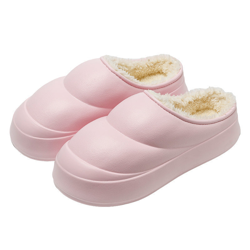 Anti-slip Thick-soled Cotton Slippers For Men And Women