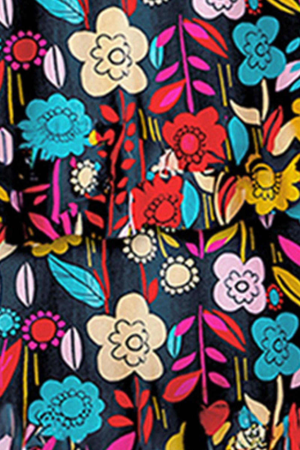 Gedrukte Buis Wye Been Jumpsuit