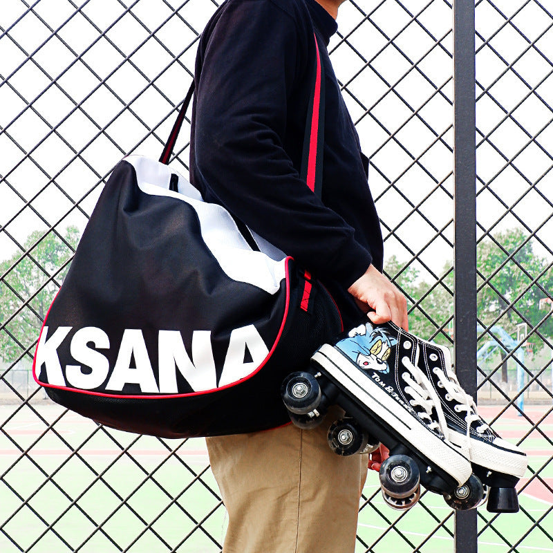 حقيبة تخزين للتزلج على الجليد، حقيبة كتف سميكة للكبار، حقيبة رياضية للصالة الرياضية، حقيبة أحذية للتزلج على الجليد