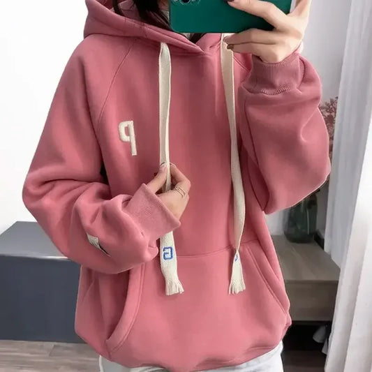 2023 new warm fleece hoodie jacket fashion sweatshirt oversized women's wear hoodies sweatshirt y2k k pop clothes hoodies