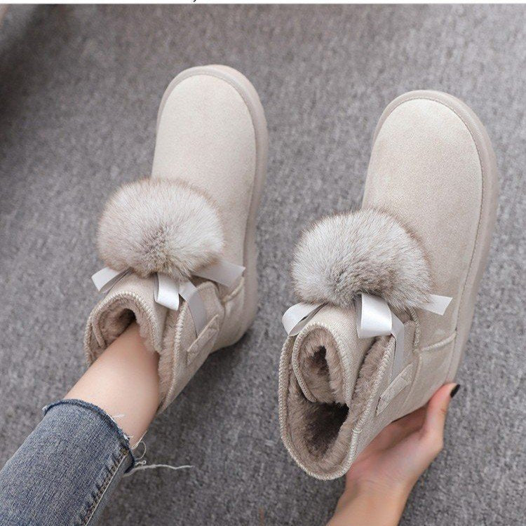 Women Snow Flat Boots Cotton Shoes