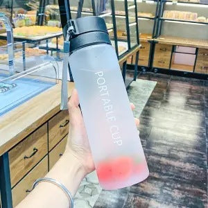 Large-capacity Plastic Matte Water Bottle