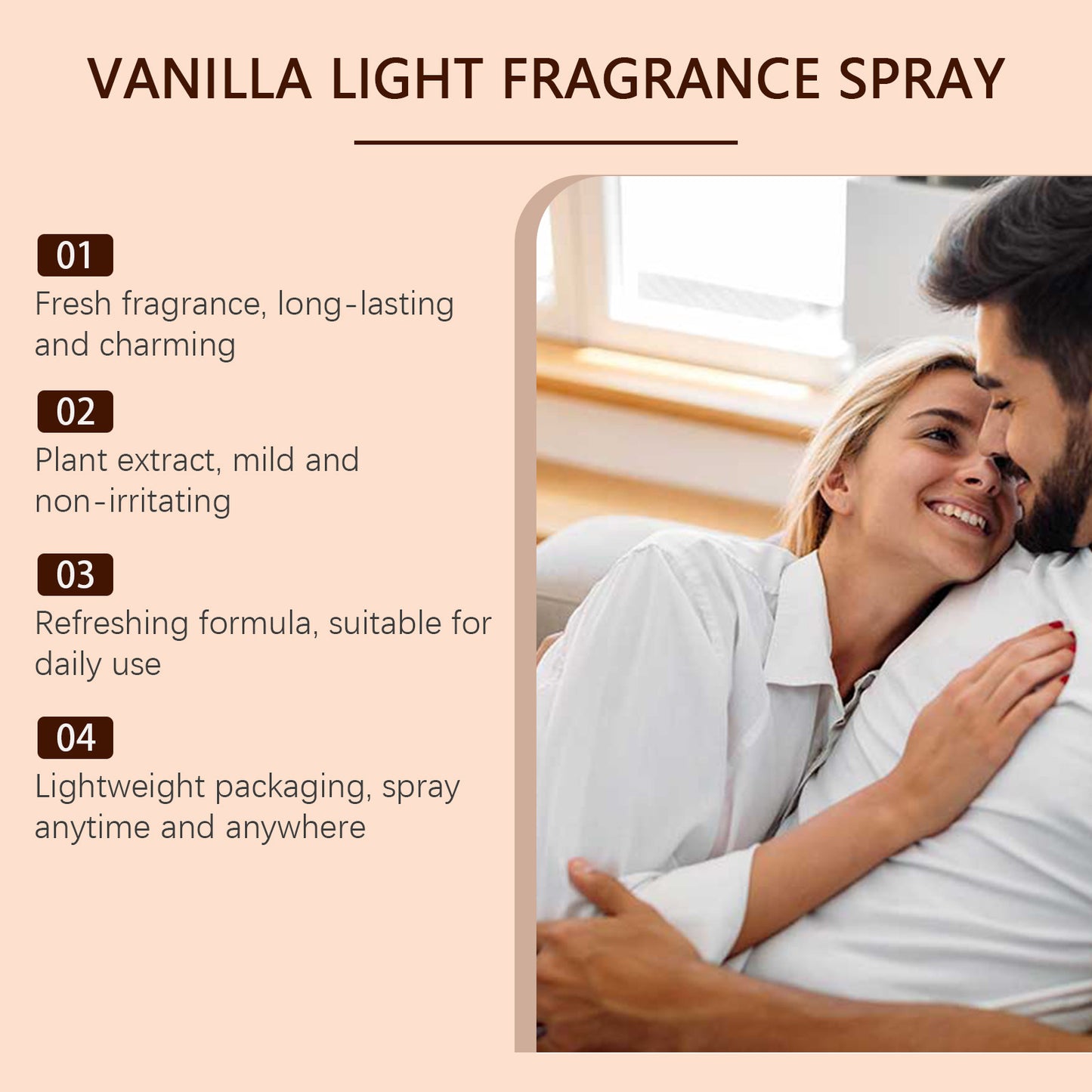 Vanilla Light Perfume Spray Gives Off Naturally