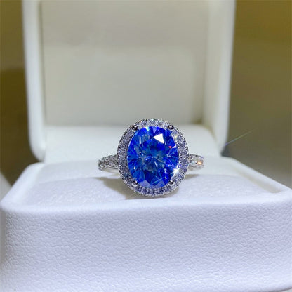 5 karaat Moissanite 925 sterling silwer ring