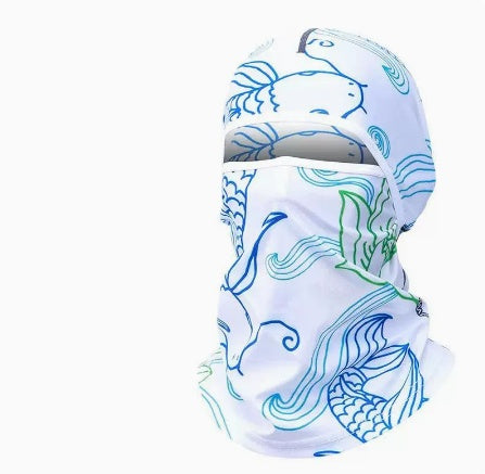 Ice Silk Head Cover Men's Sunscreen Mask Outdoor