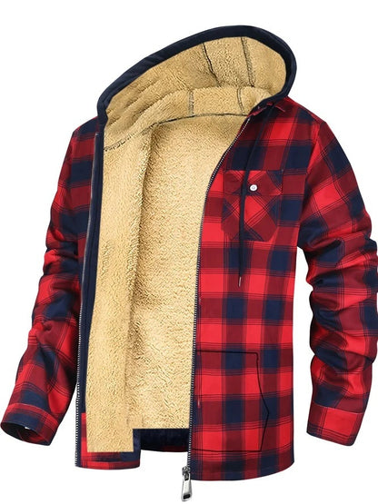 Thickened Cotton-padded Clothes Plaid Long Sleeve Loose