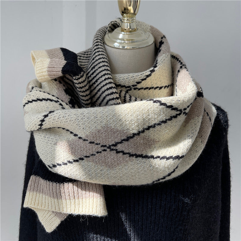 Women Soft Mohair Warm Ring Collar Scarf