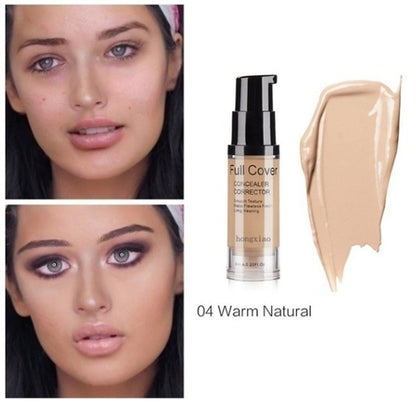 Lightweight Long-lasting Concealer Moisturizing Liquid Foundation 6ml