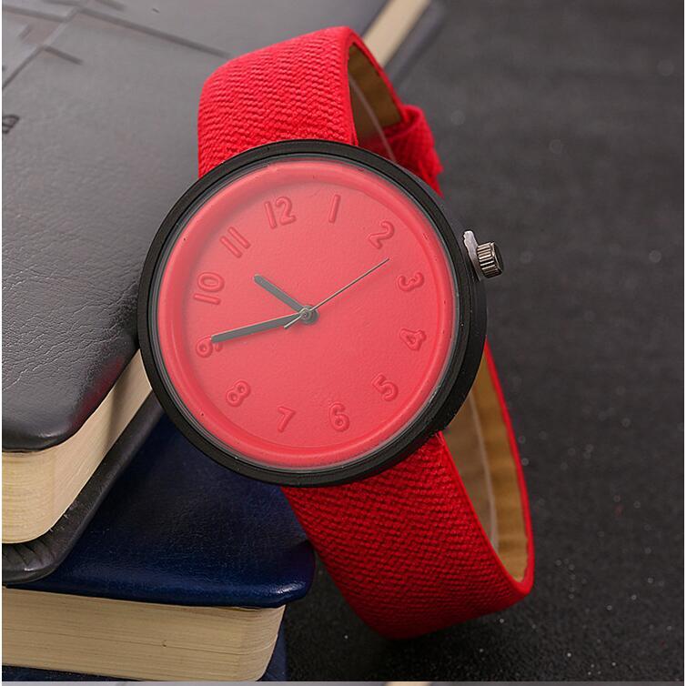 JOOM explosion models denim belt ladies watch printing personality watch factory direct fashion watches