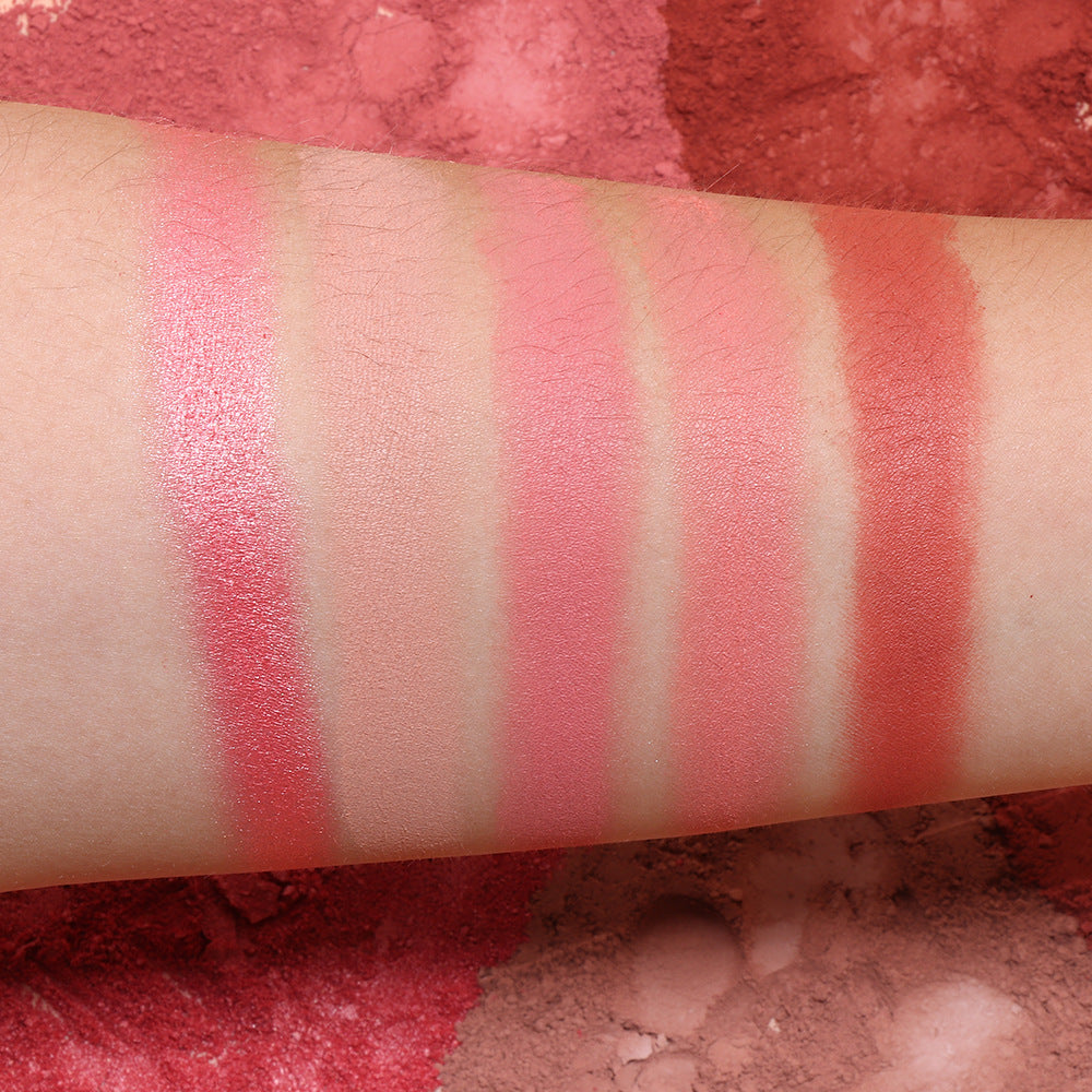 Five-color Matte Pearl Rouge Blush Palette