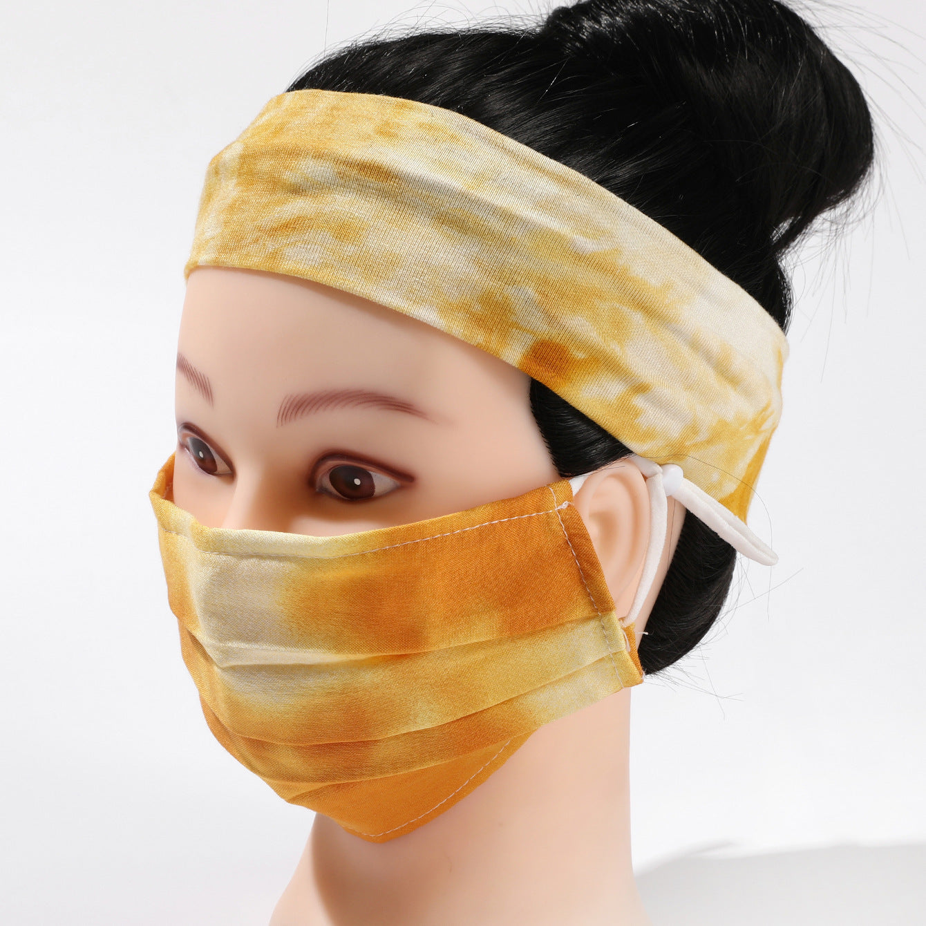 Pure cotton headband mask set