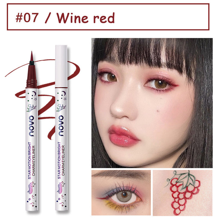 Water - repellent very fine color eyeliner