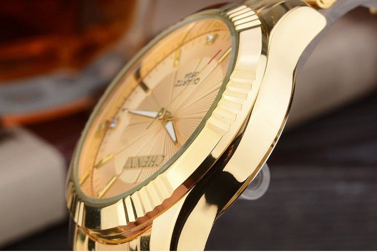 Luxury Brand Man Gold Dress Watches Stainless Steel