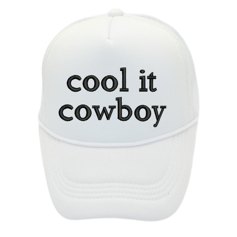 Cool It Cowboy Baseball Cap Letter Female Sponge Mesh Cap