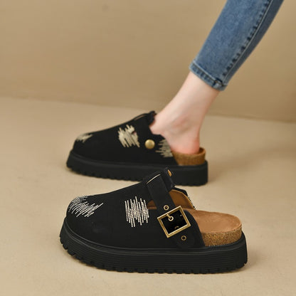 Round Toe Platform Loafers