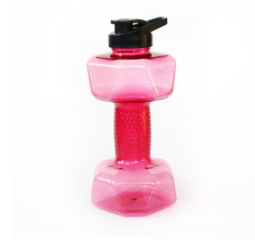 Creative Dumbbell Fitness Water Bottle Filled Cup