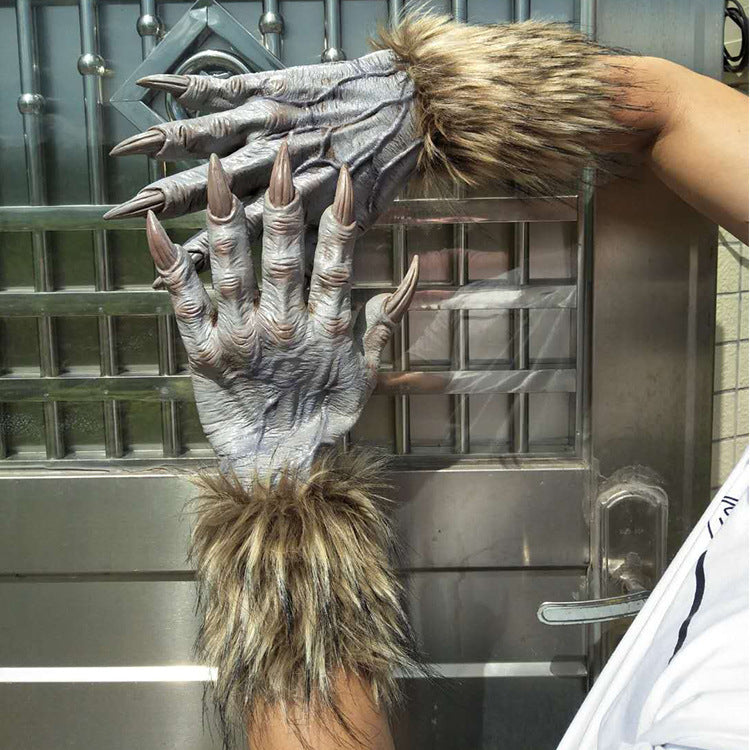 Latex Werewolf Gloves