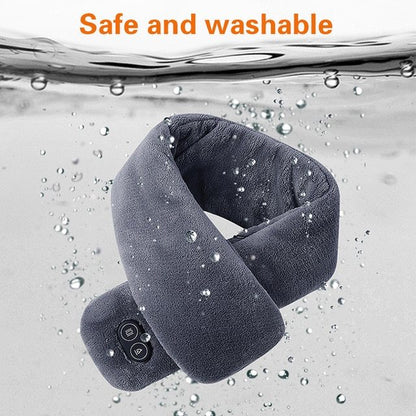 Women Men Soft Temperature Control Pain Relief Cervical Massage Shoulder Neck Wrap USB Heated Scarf Shawl Washable Winter Warm