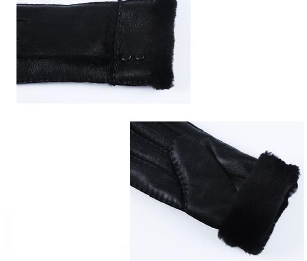 Windproof sheepskin gloves