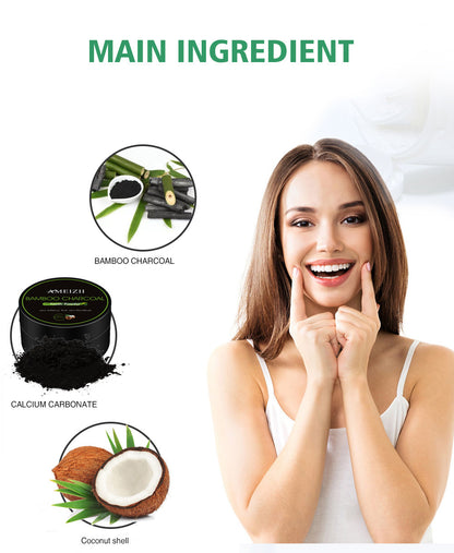 Tooth Whitening Powder Coconut Shell Food Grade Activated Bamboo Charcoal