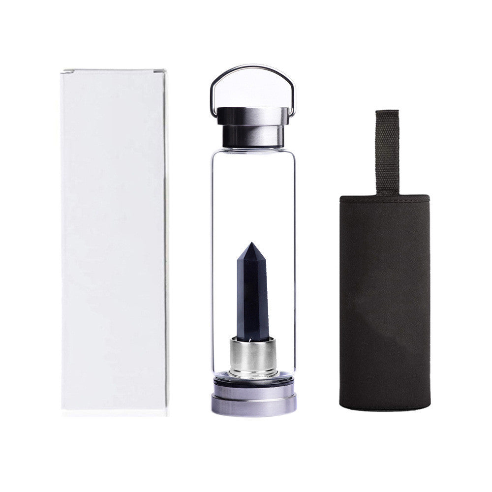 Energy Stone Water Bottle Glass Sports Water Cup Kettle