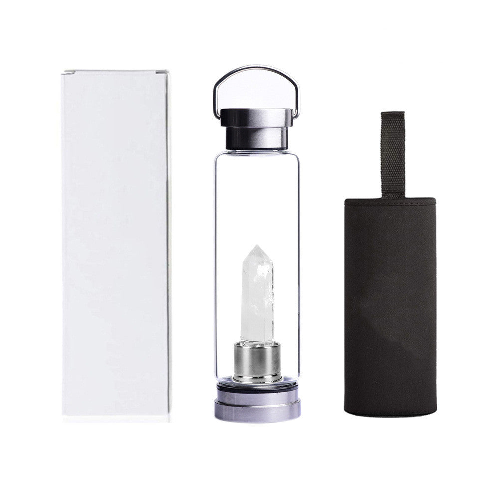 Energy Stone Water Bottle Glass Sports Water Cup Kettle