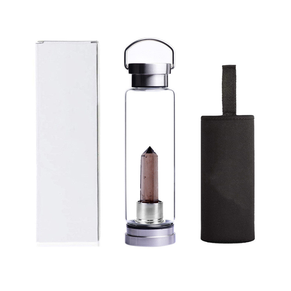 Energy Stone Water Bottle Glass Sports Water Cup Kettle