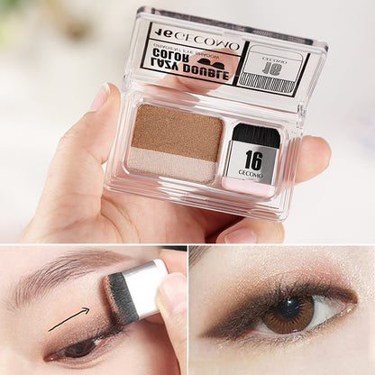 Two-tone Gradient Eyeshadow Earth Color Matte Nude Makeup