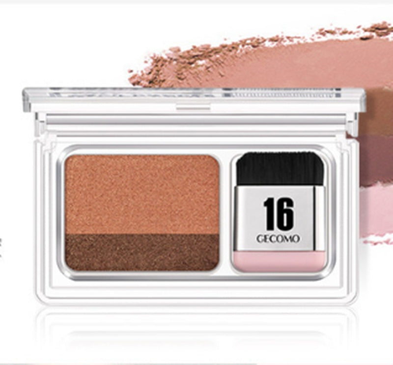 Two-tone Gradient Eyeshadow Earth Color Matte Nude Makeup