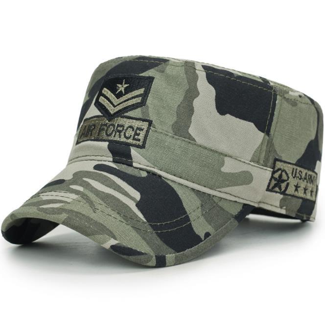 Outdoor Sun Hat Camouflage Army Cap Men's Flat Cap