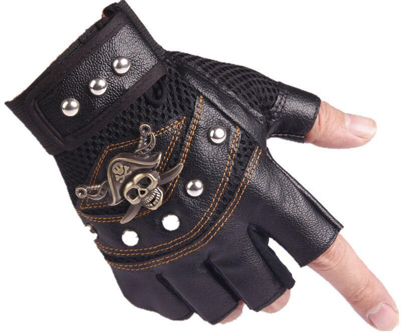 Hip hop Break Dancing Sport Riding Skull Gloves