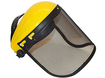 Lawn Mower Protective Mask, Yellow-Top Steel Mesh Mask, Explosion-Proof And Shock-Proof Face Screen, Hot-Selling Garden Straw Hat