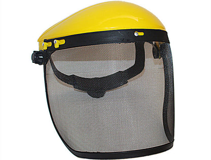 Lawn Mower Protective Mask, Yellow-Top Steel Mesh Mask, Explosion-Proof And Shock-Proof Face Screen, Hot-Selling Garden Straw Hat