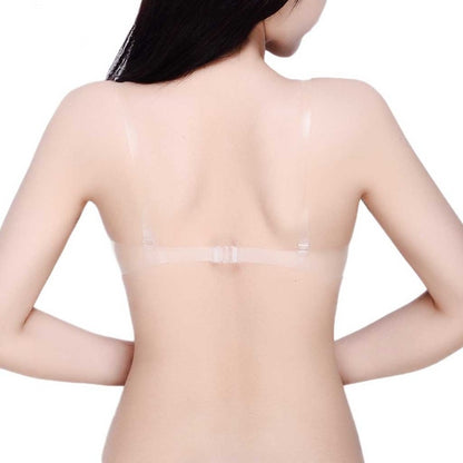 Full Transparent Underwear Female Invisible Bra Bra Sexy Ultra-Thin See-Through Bra Tpu No Steel Ring Bra