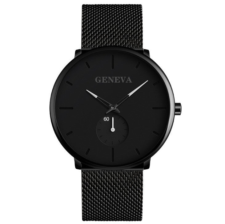 Fashion Casual Geneva Mens Watch Quartz Stainless Steel Brand Wristwatch Analog Watches Wrist