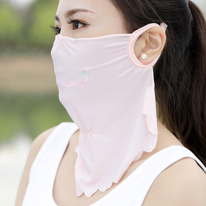 Large Area UV Protection Women's Breathable Sunscreen Mask