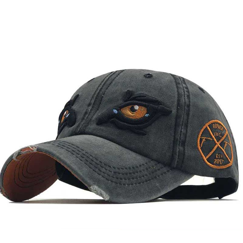 Cross Border New Baseball Cap In Spring, Embroidered Cap In Eyes, Sun Proof Cap In Summer