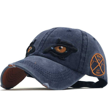 Cross Border New Baseball Cap In Spring, Embroidered Cap In Eyes, Sun Proof Cap In Summer