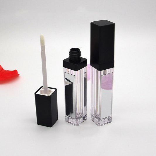 Lip Glaze Tube With Mirror Empty Tube Mirror With LED Light Lip Glaze Bottle Empty Bottle Lip Gloss