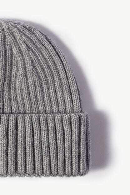 Rib-Knit Cuff Beanie