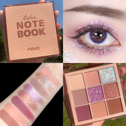 NOVO5324 color notebook nine-color eye shadow