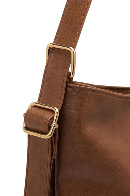 Large PU Leather Crossbody Bag