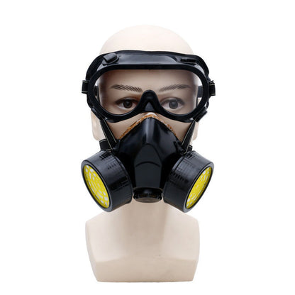 Gas mask head-mounted dust respirator