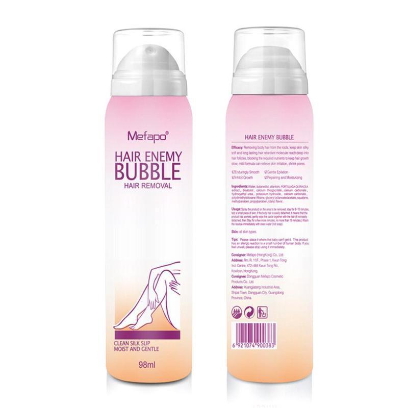 Hair removal cream spray