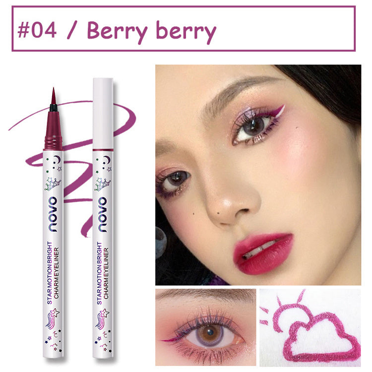 Water - repellent very fine color eyeliner