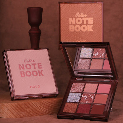 NOVO5324 color notebook nine-color eye shadow