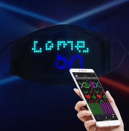 Bluetooth APP luminous LED luminous mask